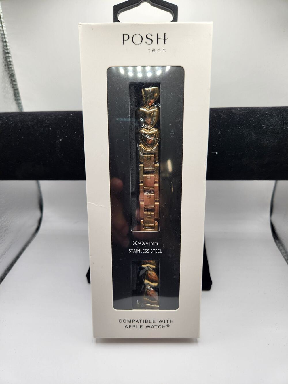 Posh Tech Gold Stainless Steel Apple Watch Band 38/40/41mm